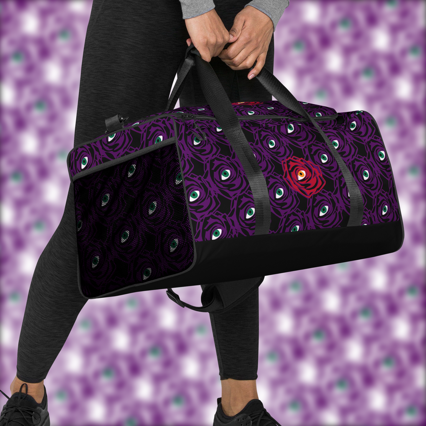 ROSE EYE: RED - Duffle - Black