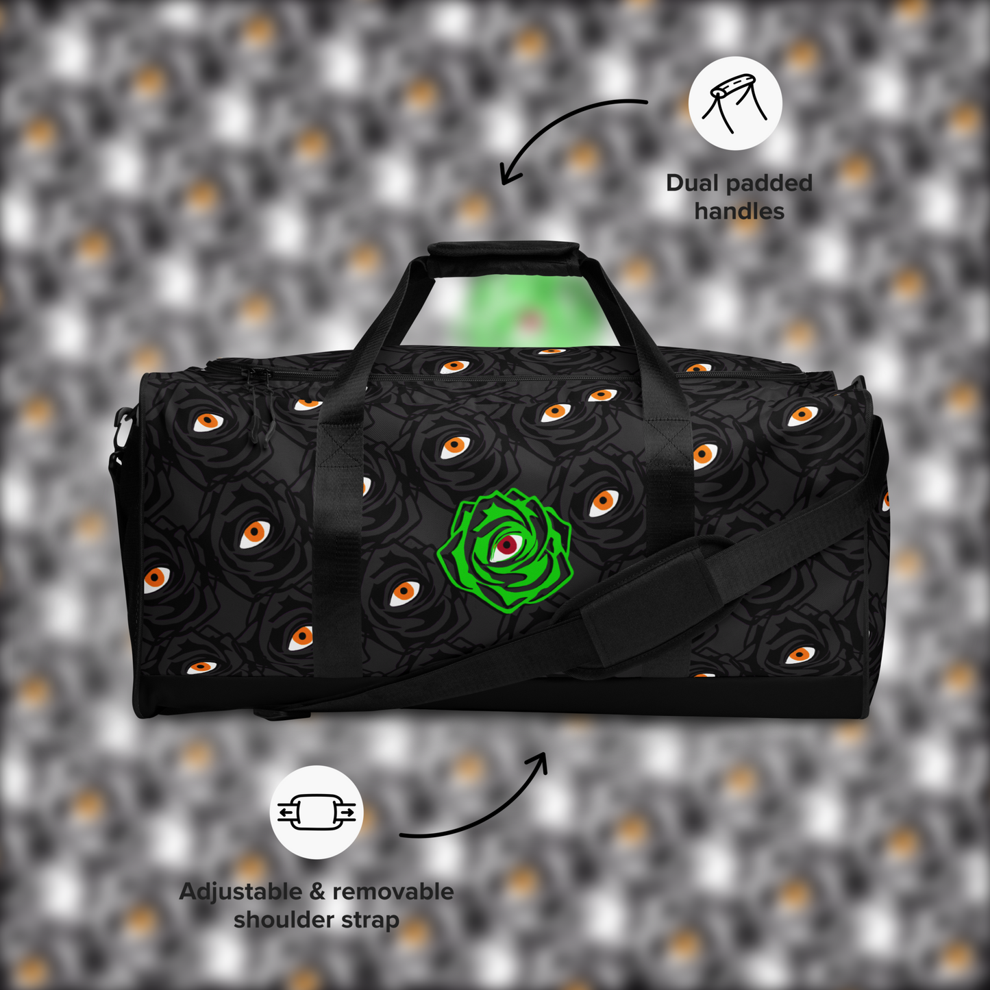 ROSE EYE: NEON DUFFLE