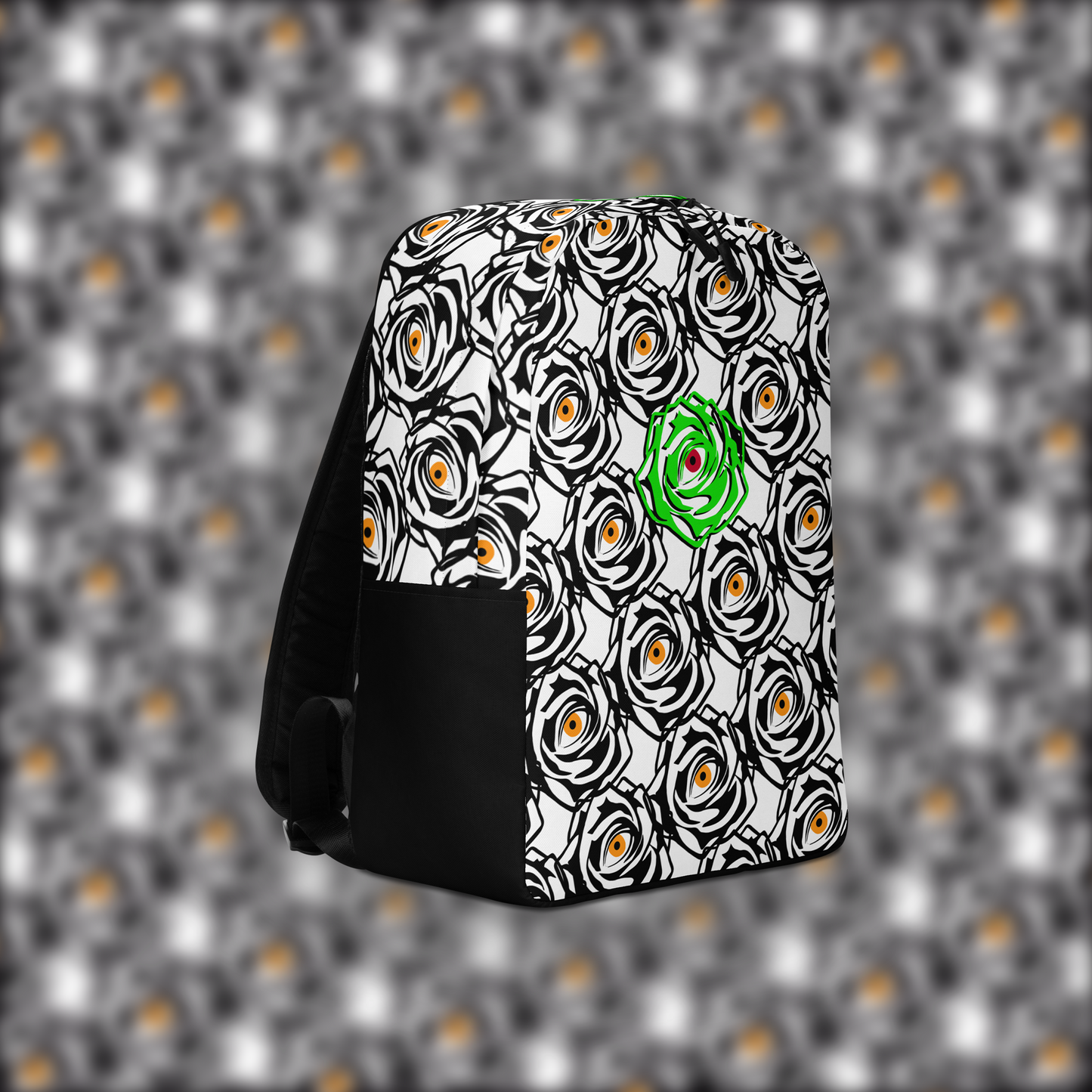 ROSE EYE NEON WHITE BACKPACK
